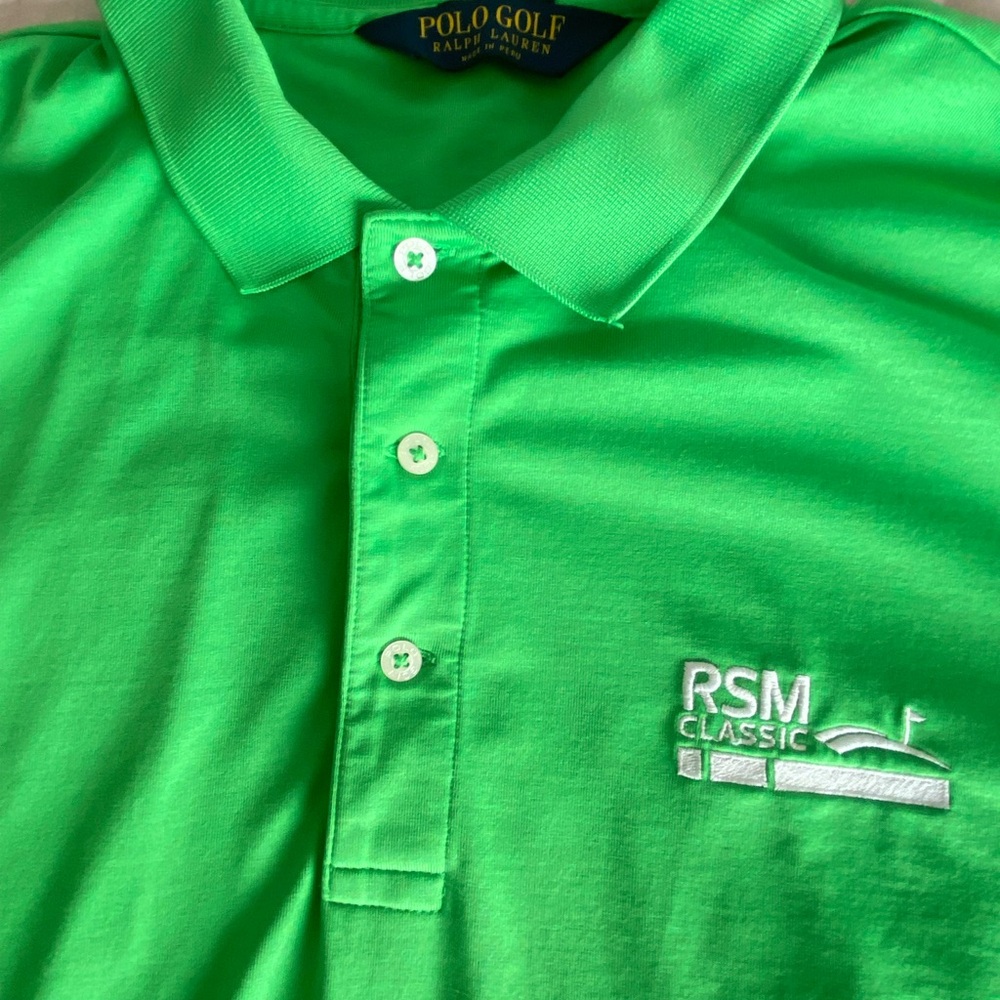 PoloRalph Lauren Bright Green Men's Polo Shirt RSM Classic/Davis Love Foundation